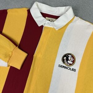 VTG Florida State Seminoles Rugby Polo Shirt XL College University Made In USA